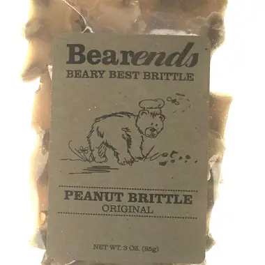 Beary Best Brittles - Adirondack Nut Brittle - Original Peanut 3oz Usine Directe