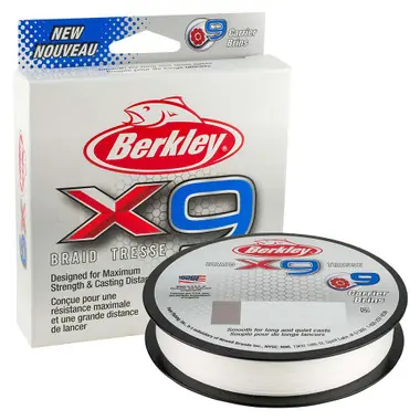 Prix Réduit Berkley x9 Braid Crystal - 20lb - 328 yds - X9B33020-CY