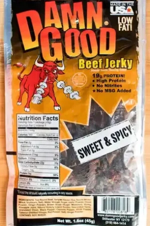 Damn Good Beef Jerky - 1.6oz - Sweet & Spicy Beef Jerky Retour Gratuit