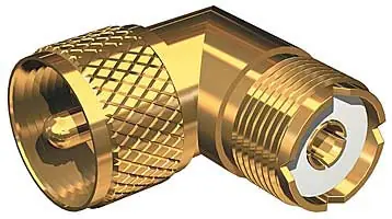 Achat Immédiat Shakespeare Right Angle Pl259 To So239 Adapter Gold Plated