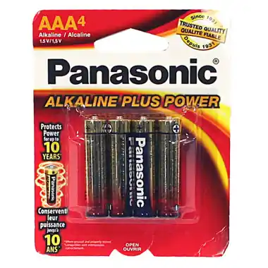 Vente Flash Panasonic 4-AAA Alkaline Batteries