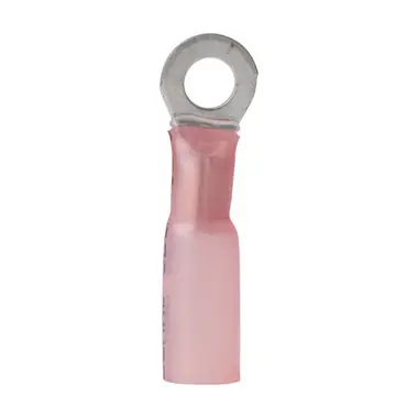 Ancor 22-18 #8 Ring Terminal Heat Shrink Red 25 Pack Commander Vite