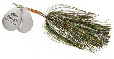 Acheter Direct Mepps Double Blade Musky Flashabou Bait Fish Series 1 1/2 OZ - MFD7T BST