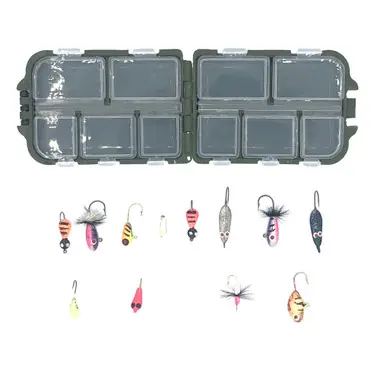 Fish307 Ice Jig Starter Pack with 12 Jigs Paiement Sécurisé