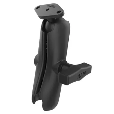 Vente Flash RAM Mount RAM Double Socket Arm w/Diamond Plate - B Size Medium