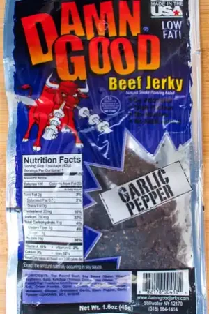 Damn Good Beef Jerky - 1.6oz - Garlic Beef Jerky Quantité Limitée