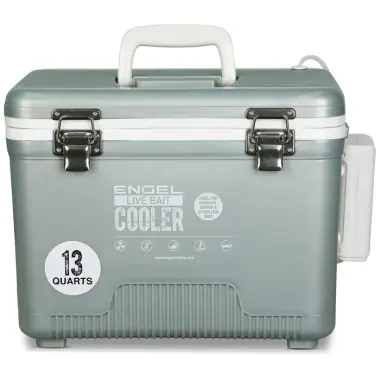 Produit De Marque Engel 13qt Live Bait Pro Cooler with AP3 Rechargeable Aerator & Stainless Hardware