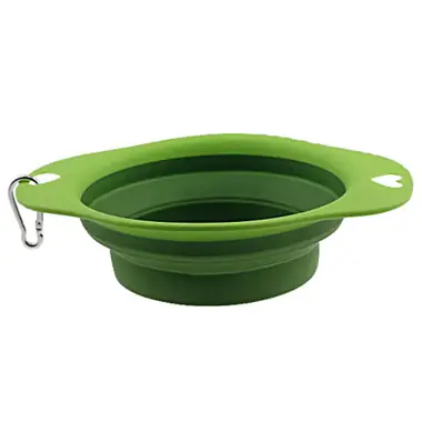 Certifié Collapsible Pet Bowl W/ Carabiner