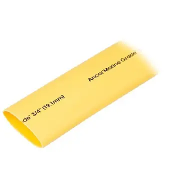 Ancor 3/4"" X 48"" Yellow Heat Shrink Tubing Livraison Express