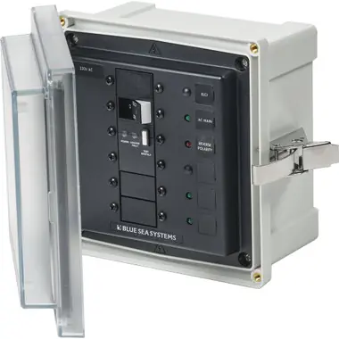 Achetez Aujourd'hui Blue Sea 3123 - SMS Panel Enclosure w/ELCI (32A) & 3 Blanks - 230V AC