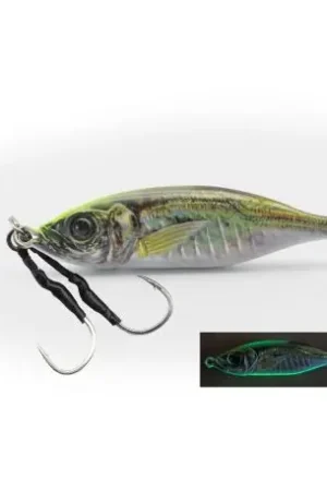 Leurre LITTLE JACK Metal adict-06 10gr Chart head glow belly aji Top Vente