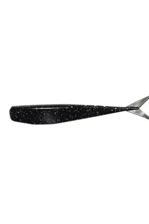 Authentique Leurre DELALANDE Drop shad 7.5cm Noir pailleté