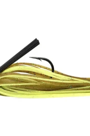 Rubber jig XORUS Ulti rubber 12gr 3/0 Chartreuse pumpkin Nouveauté