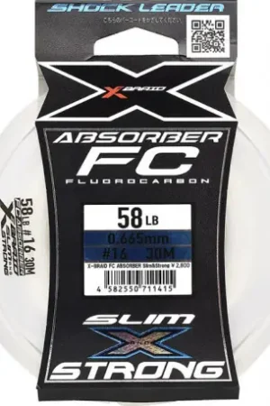 Achetez Aujourd'hui Fluorocarbone YGK (X-BRAID) FC Absorber slim strong 0.81mm 88Lb 30m