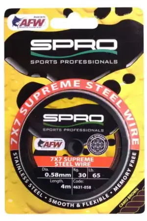 Acier SPRO 7*7 Supreme Steel Wire 12kg 4m Livraison Express