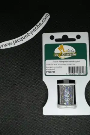 Certifié Holographic tinsel De Charette Argent