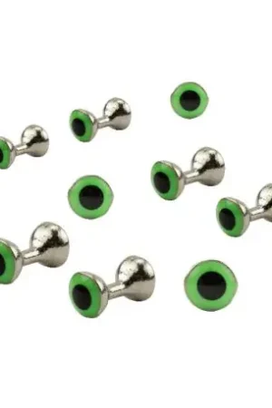 Yeux TRAUN RIVER Tungsten Argent Vert 5 mm 1.2gr Jusqu'à Épuisement Des Stocks