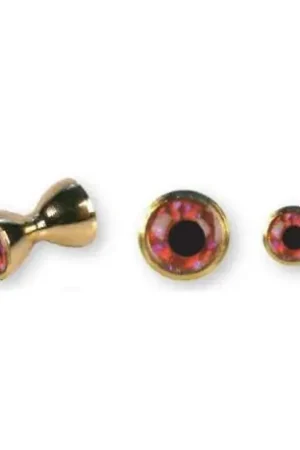 Promotion Yeux TRAUN RIVER Or Rouge 6 mm