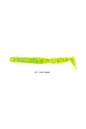 Bon Marché Leurre REINS Fat Rockvibe shad 4inch chart pepper