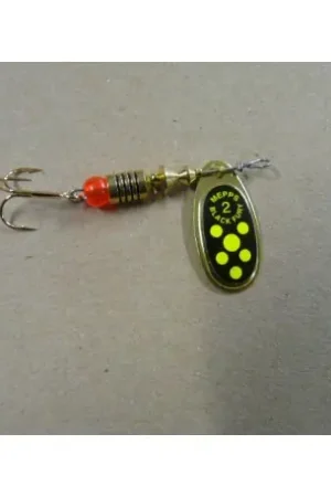 Meilleure Vente Cuiller MEPPS Comet Black fury n°2 Or/chartreuse