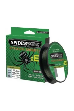 Tresse SPIDERWIRE Stealth smooth Vert SSM8 0.15mm 16.5kg 150m Expédié Aujourd'hui