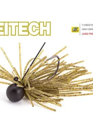 Rubber jig KEITECH Mono spin jig 2.6gr Green pumpkin PP Satisfait Ou Remboursé