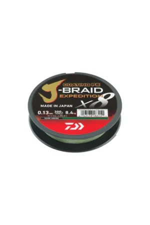 Acheter Direct Tresse DAIWA J-Braid X8 150m 0.16mm 9.8kg Verte