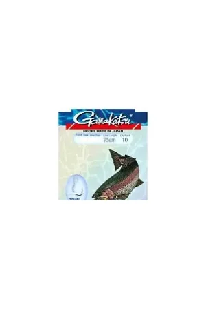 Livraison Express Bas de ligne GAMAKATSU Trout BARBLESS n°8 0.24mm 60cm