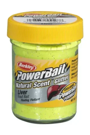 Pâte BERKLEY Natural scent Glitter Liver Chartreuse Vente Directe