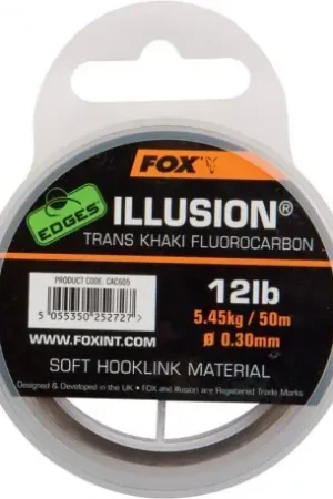 Fluorocarbone FOX Edges Illusion Trans Khaki 50m 16Lbs Prix Promo