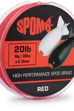 Tresse SPOMB High Performance Spod Braid Rouge 20Lb/9Kg 300M Marque