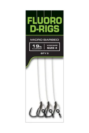 Bas de ligne FOX carp ready rigs fluoro d-rigs n°6- 19lbs Remise