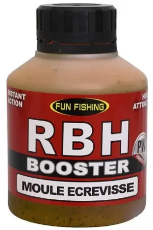 Booster FUN FISHING RBH Moule Ecrevisse 250ml Dernière Chance