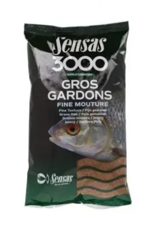 Amorce SENSAS 3000 GROS GARDONS FINE MOUTURE 1KG Retour Gratuit