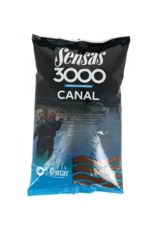 Remise Amorce SENSAS 3000 Canal noire fine mouture 1KG