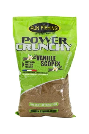 Commande En Gros Amorce Power Crunchy FUN FISHING vanille-scopex 2kg