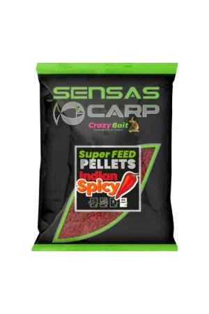 Super Feed Pellets SENSAS indian spicy 2mm 650gr Authentique