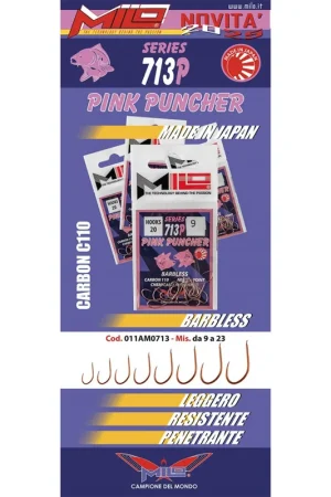 Hameçons MILO pink puncher 713- n°15 Prix Bas