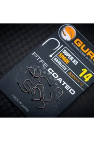Offre Exclusive Hameçons GURU Super XS Spade PTFE Coated Barbless n°10