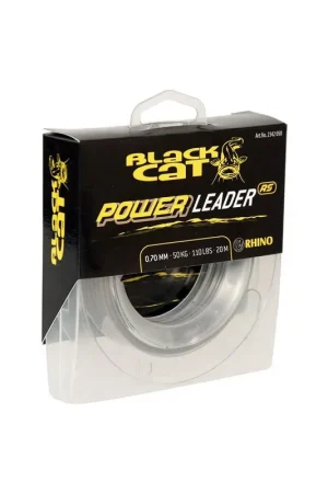 Bas de ligne BLACK CAT power leader 1.2mm 100kg 20m Must-Have