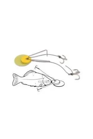 Expédié Aujourd'hui Dead Bait Jig Rig jaune BLACK CAT H.2/0 100kg