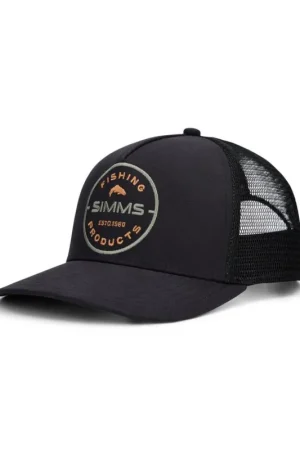Casquette SIMMS Double Hauk Trucker Black Rounder Seulement Aujourd'hui