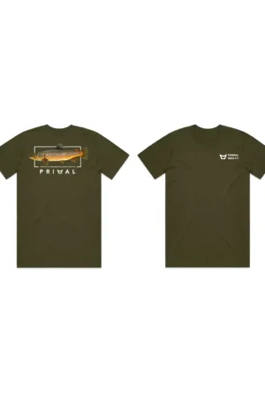 Expédition Rapide T-Shirt Primal Artist Tee Brown Trout L