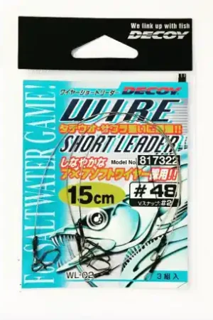 Dernière Chance Bas de ligne acier DECOY Wire Short Leader 15cm
