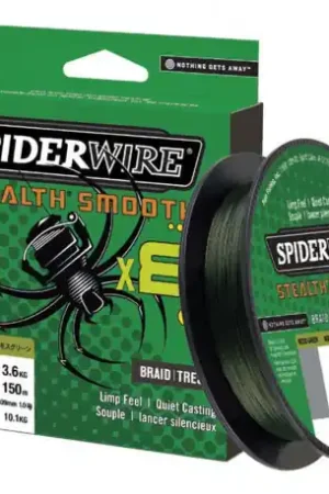 Tresse SPIDERWIRE Stealth smooth Vert SSM8 0.07mm 6kg 150m Haute Qualité