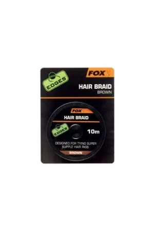 Tresse pour cheveux FOX Edges Brune 10m Commander Vite