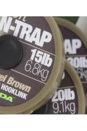 Tresse gainées KORDA Soft N-Trap - 20Lb/9.1Kg - gravel brown - 20M Nouveauté