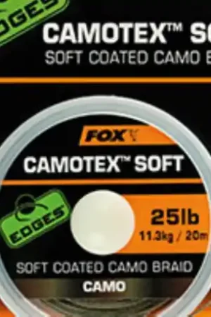 Achat Immédiat Tresse gainée souple Camotex FOX soft camo 20m 25Lbs