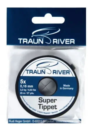 Nylon TRAUNRIVER Super Tippet 0.08 mm 1.0kg 9X Nouvelle Collection