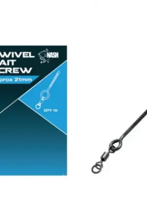 Vis sur micro émerillon à anneau NASH Swivel bait screw 8mm Meilleur Prix